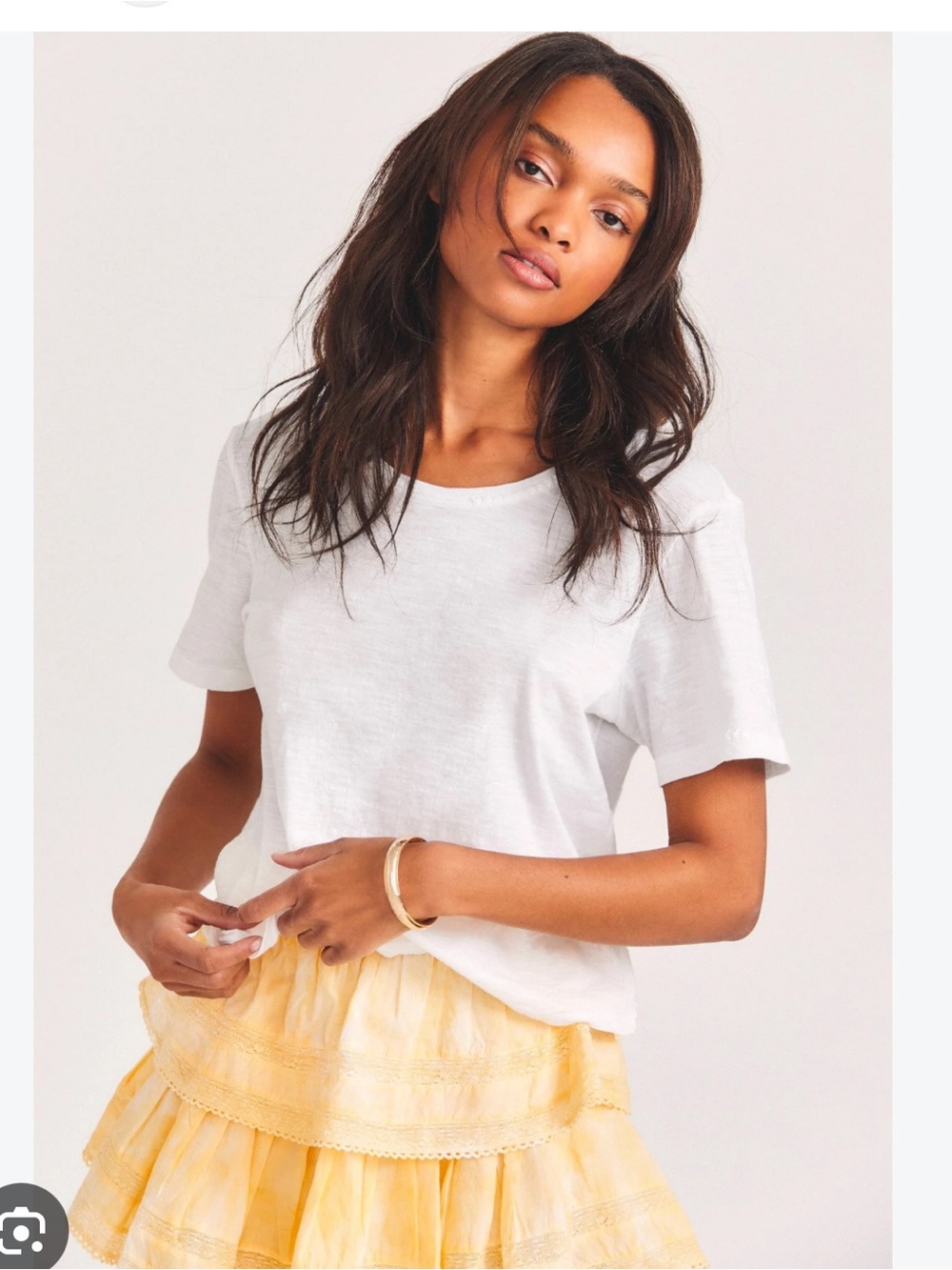 LoveShackFancy Calix Tee xs